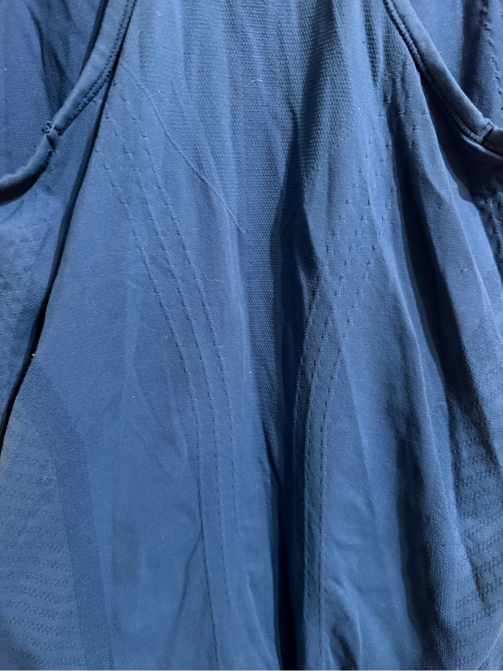 Athleta Blue Ruched Performance Tank - Picture 7 of 7